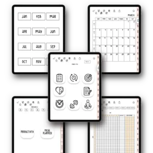 Ultimate Hyperlinked Digital All-in-One Planner Bundle (2024 w/ Google + Apple Links)