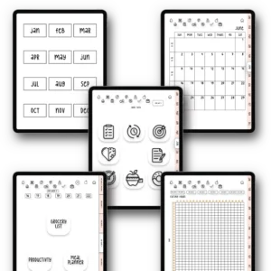 Ultimate Hyperlinked Digital Diet Planner Bundle (2024 w/ Google + Apple Links)